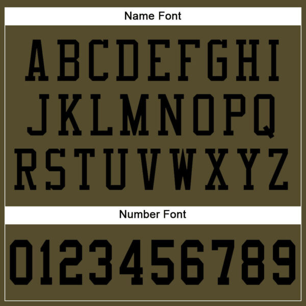 Custom Olive Black Mesh Authentic Salute To Service Football Jersey - Image 4