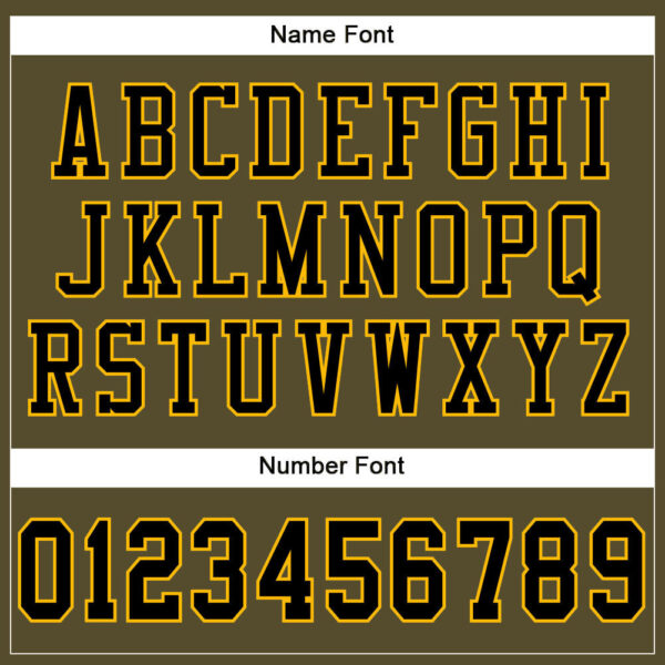 Custom Olive Black-Gold Mesh Authentic Salute To Service Football Jersey - Image 4